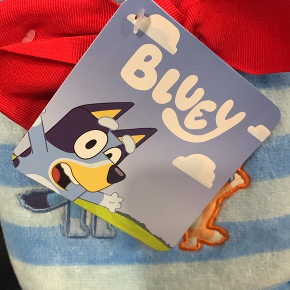 New Christmas Bluey & Bingo Heeler In Santa Hats Cotton Hand Towels Pack Of 2 - Picture 3 of 10